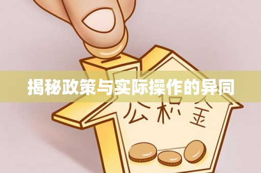 伸港揭秘政策与实际操作的异同
