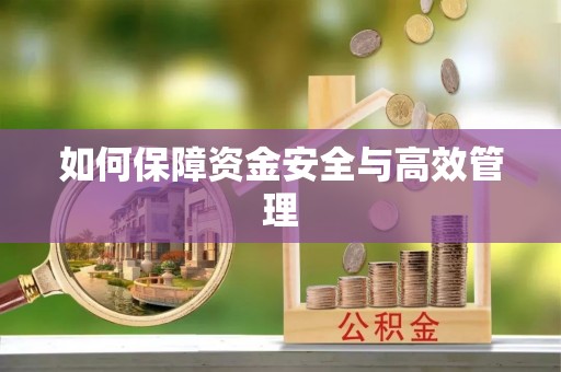 伸港如何保障资金安全与高效管理