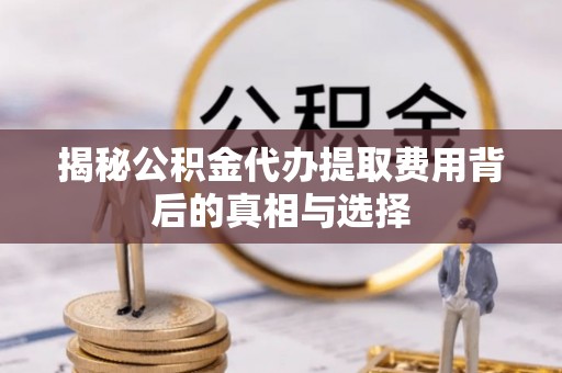 伸港揭秘公积金代办提取费用背后的真相与选择