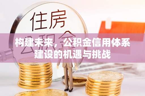 伸港构建未来，公积金信用体系建设的机遇与挑战