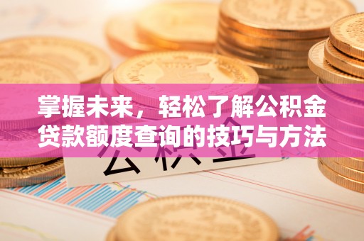 伸港掌握未来，轻松了解公积金贷款额度查询的技巧与方法