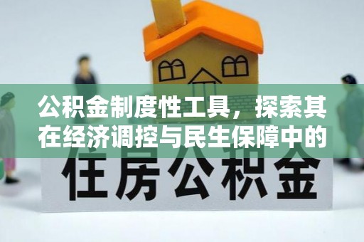 伸港公积金制度性工具，探索其在经济调控与民生保障中的重要作用