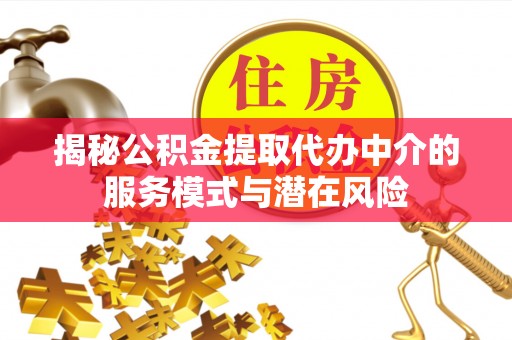 伸港揭秘公积金提取代办中介的服务模式与潜在风险