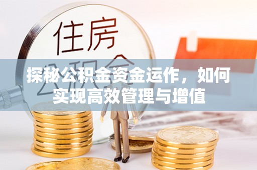 伸港探秘公积金资金运作，如何实现高效管理与增值